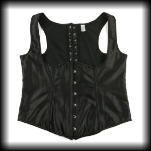 Gorset czarny XXL/ 3XL underbust kamizelka