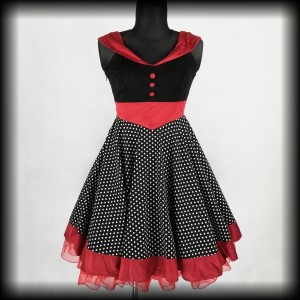 Sukienka Black Butterfly L Pin Up w groszki