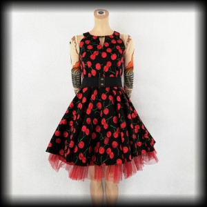 Sukienka Pin Up w wisienki M Izabel