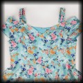 Sukienka Pin Up Hell Bunny 3XL błękitna w kwiaty6.jpg