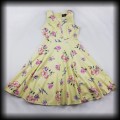 Sukienka Pin Up Hearts &amp; Roses L żółta retro w kwiaty5.jpg