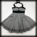 Sukienka Pin Up kratka vichy XXL czarno biała5.jpg