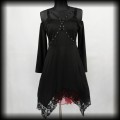 Sukienka gothic XL-XXL czarna z uprzężą.jpg