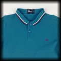 Polo Fred Perry XL niebieskie z brązowo białą lamówką2.jpg