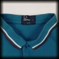 Polo Fred Perry XL niebieskie z brązowo białą lamówką3.jpg