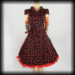 Sukienka Pin Up w wisienki S NOWA