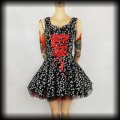 Sukienka Pin Up Punk H&amp;R M gorsetowa mini w motyle.jpg