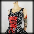 Sukienka Pin Up Punk H&amp;R M gorsetowa mini w motyle3.jpg