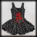 Sukienka Pin Up Punk H&amp;R M gorsetowa mini w motyle5.jpg