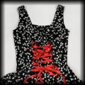 Sukienka Pin Up Punk H&amp;R M gorsetowa mini w motyle6.jpg