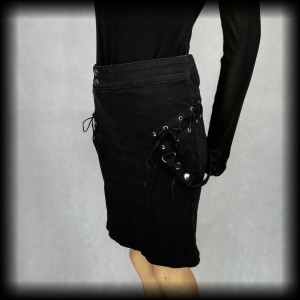 Spódnica Poizen Industries S gorsetowa gothic 