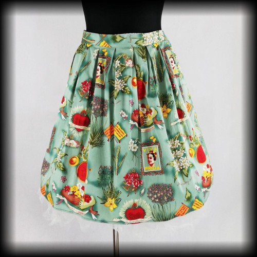 Spódnica retro Frida Kahlo XXL Grace Karin.jpg