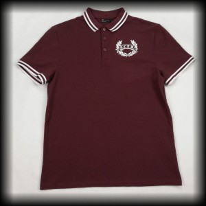 Polo ACAB M bordowe z białą lamówką A.C.A.B.   