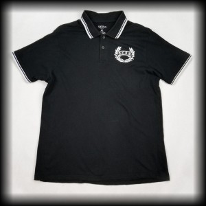Polo ACAB XL czarne z białą lamówką A.C.A.B.    
