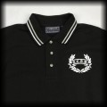 Polo ACAB L czarne z beżowo białą lamówką A.C.A.B.2.jpg