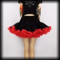 Halka Tiulowa Hell Bunny mini czarno czerwona XS-M2.jpg
