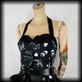 Sukienka Pin Up Punk H&amp;R L mini old school tattoo czarna4.jpg