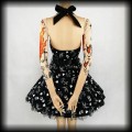 Sukienka Pin Up Punk H&amp;R L mini old school tattoo czarna5.jpg
