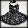 Sukienka Pin Up Punk H&amp;R L mini old school tattoo czarna6.jpg