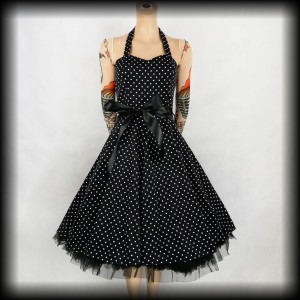 Sukienka Pin Up H&R M groszki  
