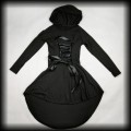 Sukienka gorsetowa z kapturem SM czarna goth6.jpg