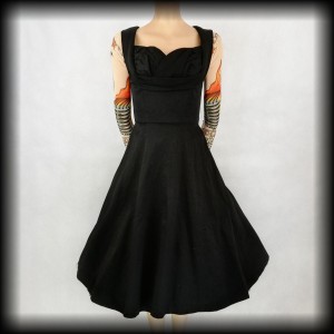 Sukienka Retro Lindy Bop M czarna rozkloszowana NOWA