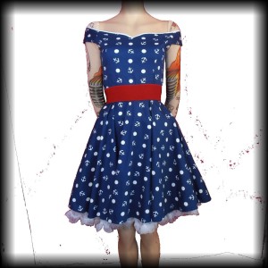 Sukienka Pin Up Hell Bunny S marynarska