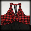Sukienka w kratę 4XL Punk Goth6.jpg