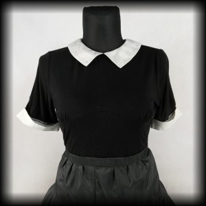 Bluzka Banned z kołnierzykiem XL goth alternative