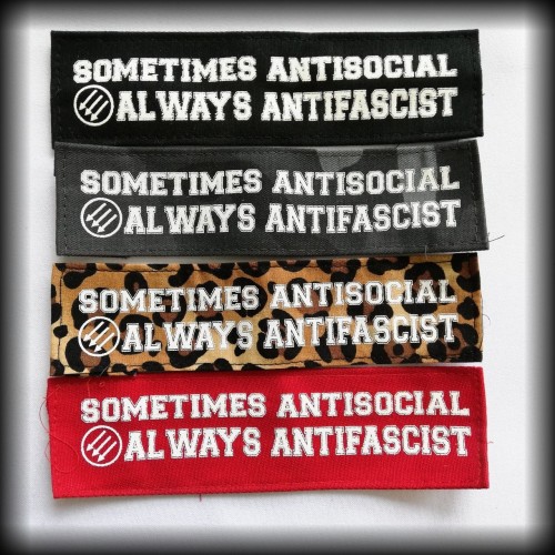 Naszywka Sometimes Antisocial Always Antifascists.jpg