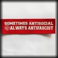 Naszywka Sometimes Antisocial Always Antifascists red.jpg