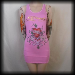 Sukienka tattoo mini Ed Hardy M