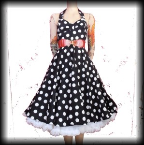 Sukienka Tara Starlet Groszki M Pin Up