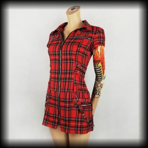 Sukienka mini Hearts &amp; Roses S Kratka Punk Gothic Cyber.jpg