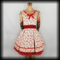 Sukienka Pin Up Hell Bunny S marynarska kremowa Nowa.jpg