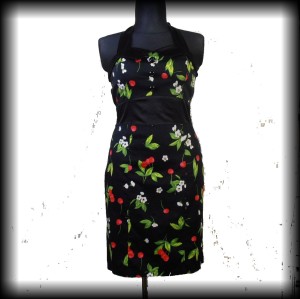 Sukienka w wisienki H&R XL Pin Up ołówkowa