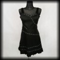 Sukienka mini Living Dead Souls XL czarna Punk Goth.jpg