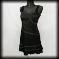 Sukienka mini Living Dead Souls XL czarna Punk Goth3.jpg