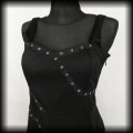 Sukienka mini Living Dead Souls XL czarna Punk Goth44.jpg