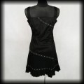 Sukienka mini Living Dead Souls XL czarna Punk Goth5.jpg
