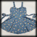 Sukienka Pin Up Retro XXL3XL niebieska w kwiaty 7.jpg