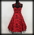Sukienka Pin Up Hearts &amp; Roses L czerwona old school.jpg