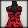 Sukienka Pin Up Hearts &amp; Roses L czerwona old school 3.jpg