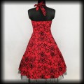 Sukienka Pin Up Hearts &amp; Roses L czerwona old school 5.jpg