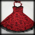 Sukienka Pin Up Hearts &amp; Roses L czerwona old school 6.jpg