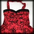 Sukienka Pin Up Hearts &amp; Roses L czerwona old school 8.jpg