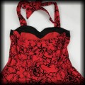 Sukienka Pin Up Hearts &amp; Roses L czerwona old school 92.jpg