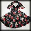 Sukienka Retro Dolly &amp; Dotty XL czarna kwiecista6.jpg