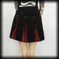 Spódnica mini punk goth M kratka D ringi.jpg