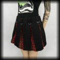 Spódnica mini punk goth M kratka D ringi2.jpg
